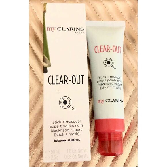 CLARINS - NWT - My Clarins Clear Out Blackhead Expert (Stick + Mask) Full Size - Picture 2 of 15
